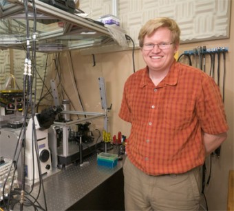 Gavin King in a lab