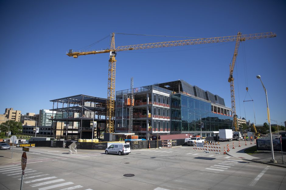 The NextGen Precision Health Institute construction site on June 18, 2020.